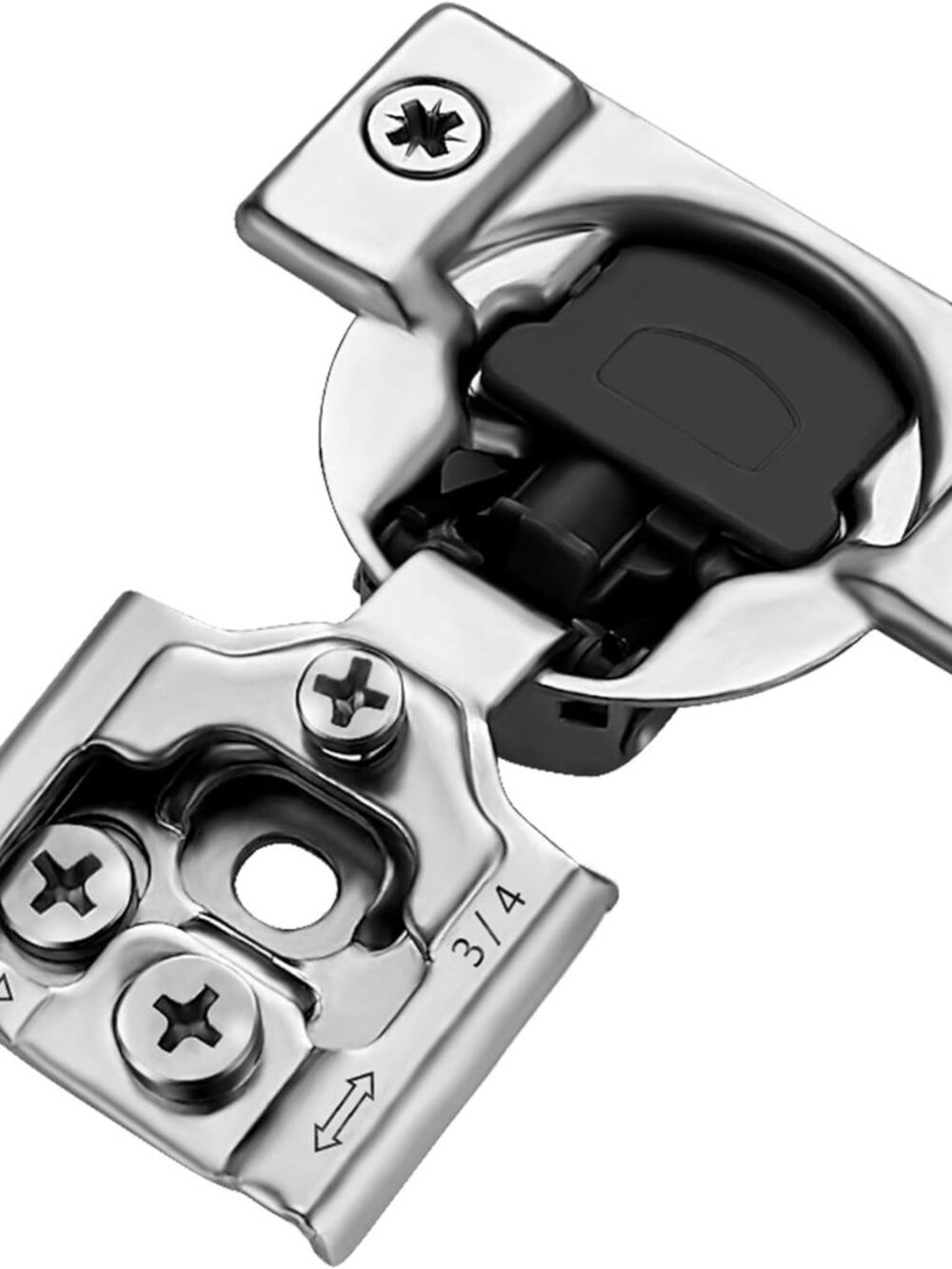 Soft Close Hinges for Kitchen Cabinet Hinges, 3/4 Inch Overlay, 6 Pack 3 Pairs